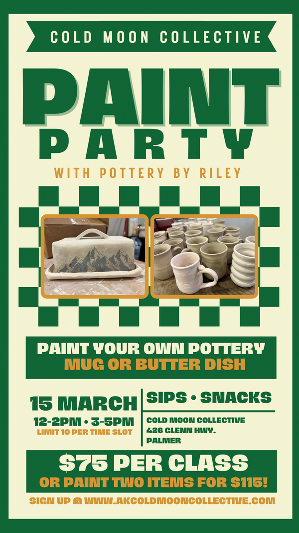 PAINT POTTERY PARTY • 3-5PM