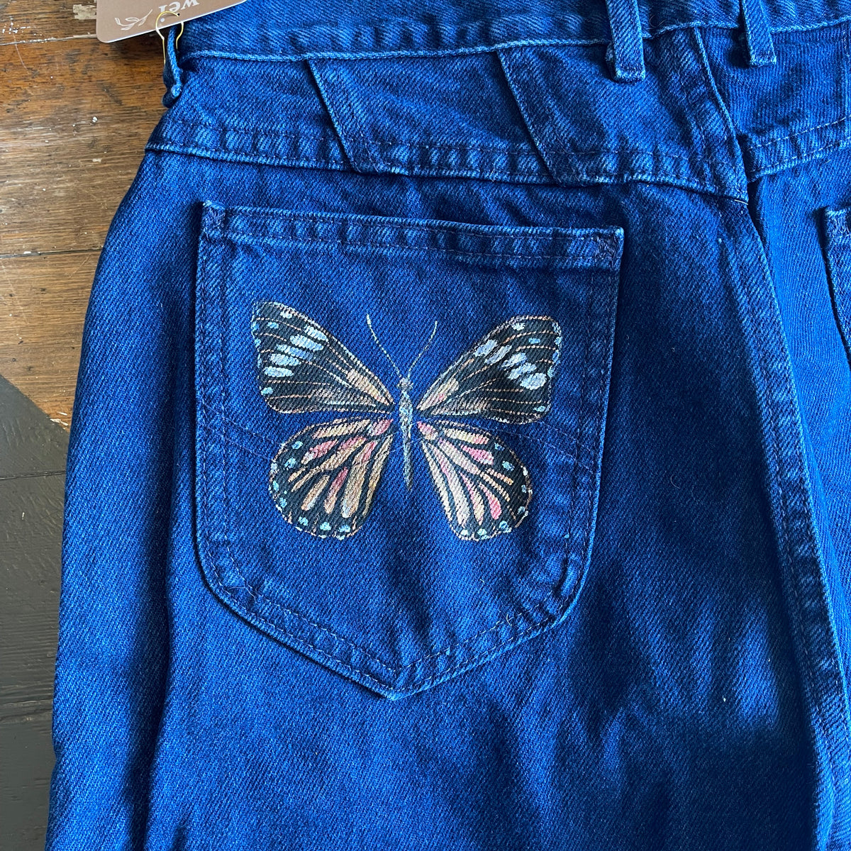 PAINTED BUTTERFLY DENIM -31”– Cold Moon Collective