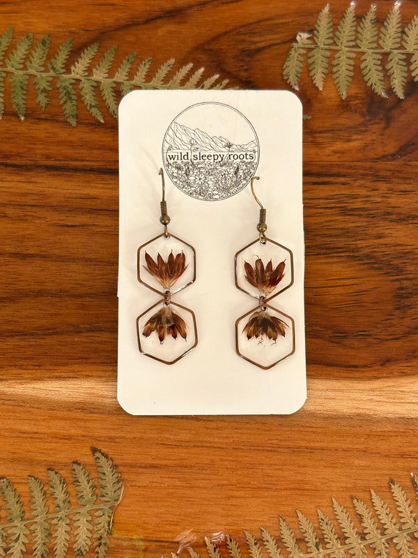 PRESSED WILD RUSH EARRINGS